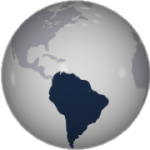 Map highlighting South America