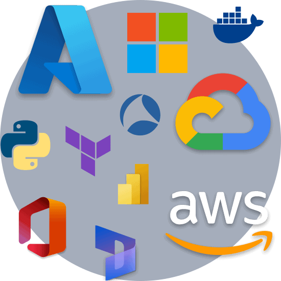 Logos for various Cloud platforms